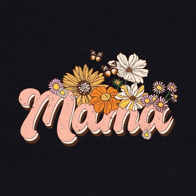 Mama retro distressed design by BAB